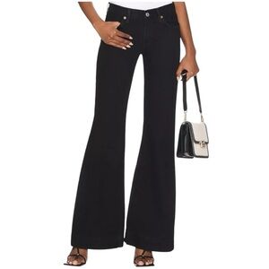 RE/DONE 70s Bell Bottom Jeans in Black Size 32 NWT, Mid Rise Flare Jeans